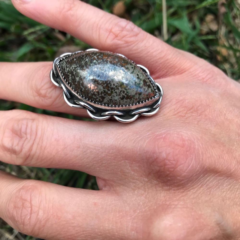 Custom Copper & sterling silver ring - Picture 3 of 5